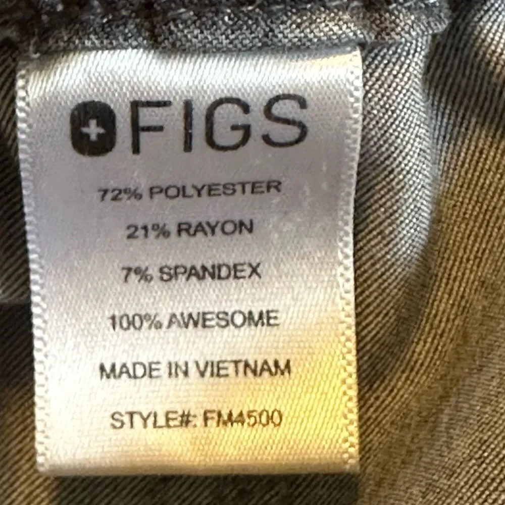FIGS Pisco Basic Scrub Pants Graphite Gray MEN'S LARGE